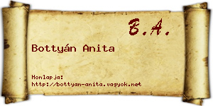 Bottyán Anita névjegykártya